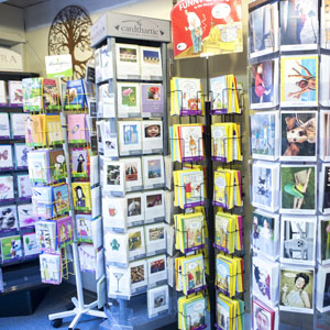 Large selection of greeting cards