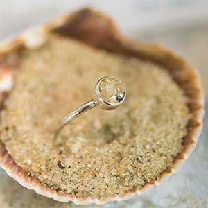 made with sand from local beaches